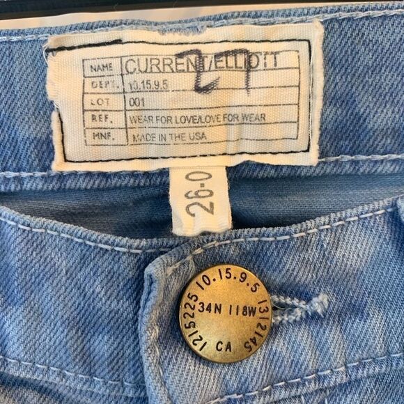 Current Elliott The Stiletto Navy Bandana Jeans - Picture 4 of 6